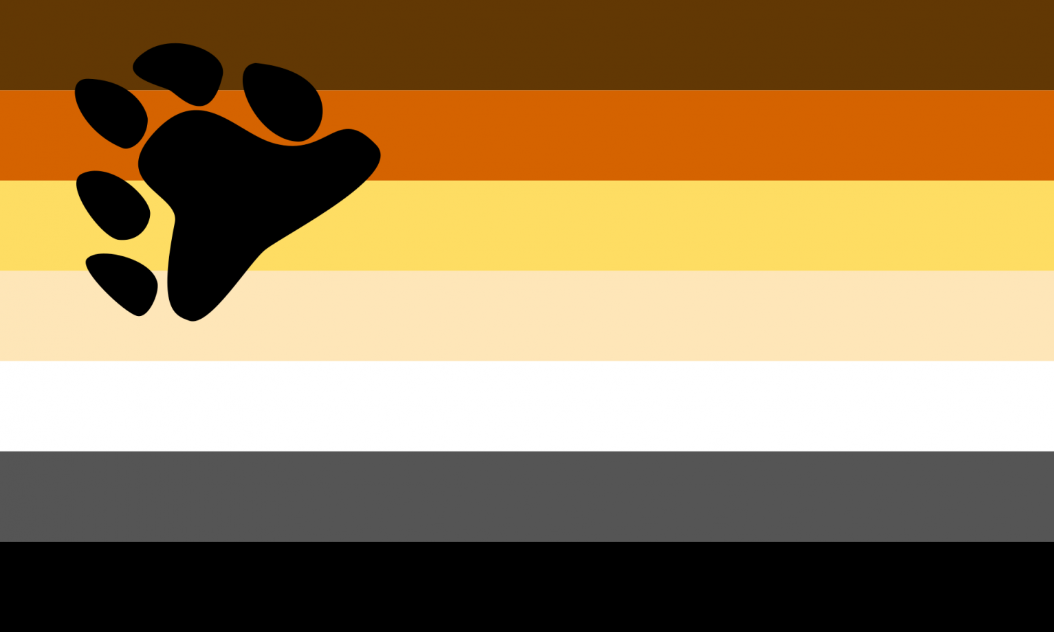 Bär Pride Flagge