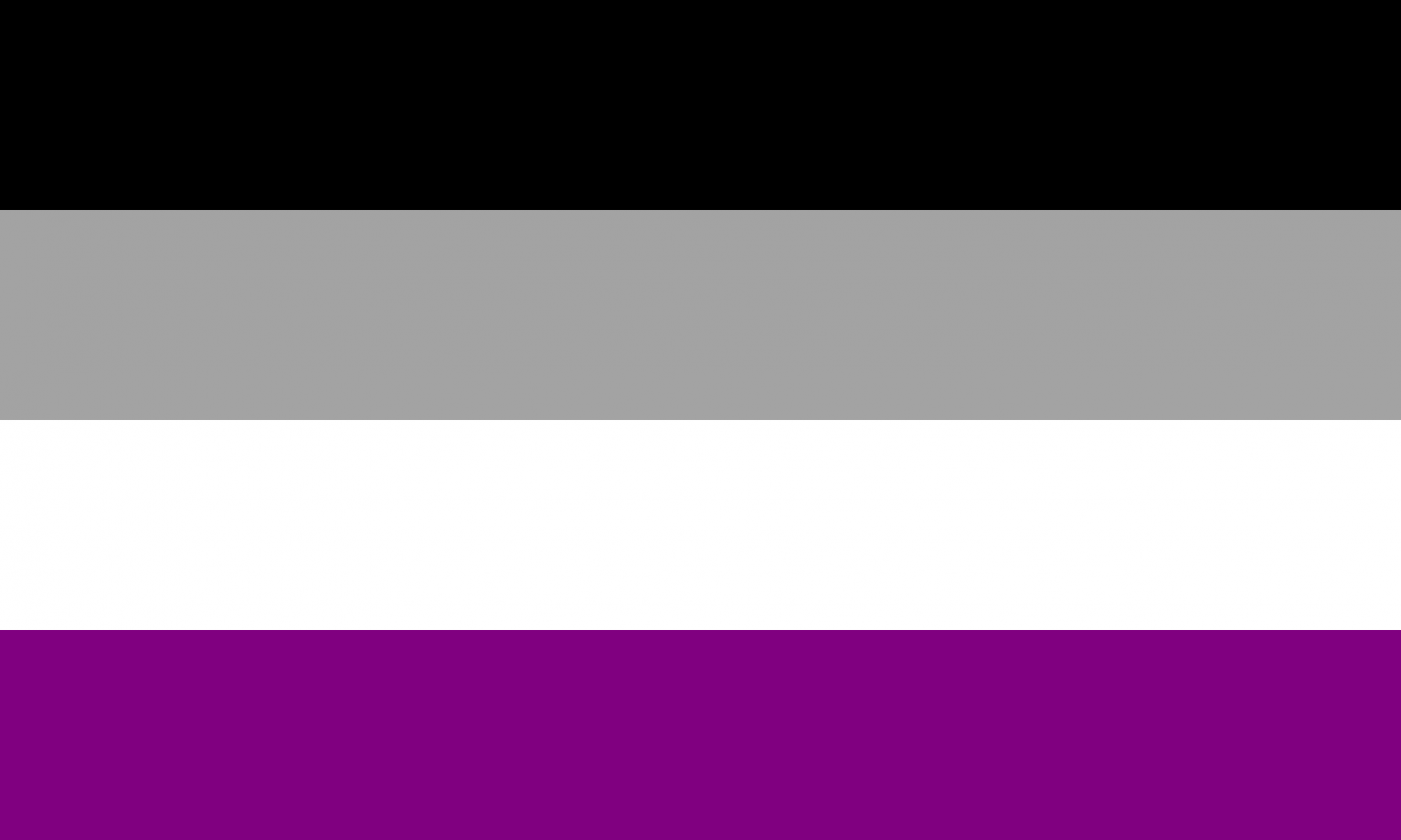 Asexuell Pride Flagge